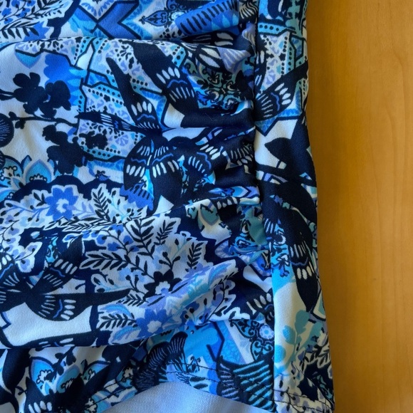 Shape Solver 16 NWT Zen Garden blue white print one piece swimsuit - Picture 7 of 15